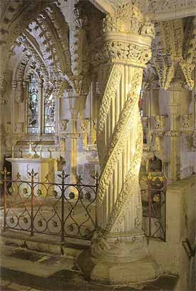 Apprentice Pillar at Rosslyn Chapel