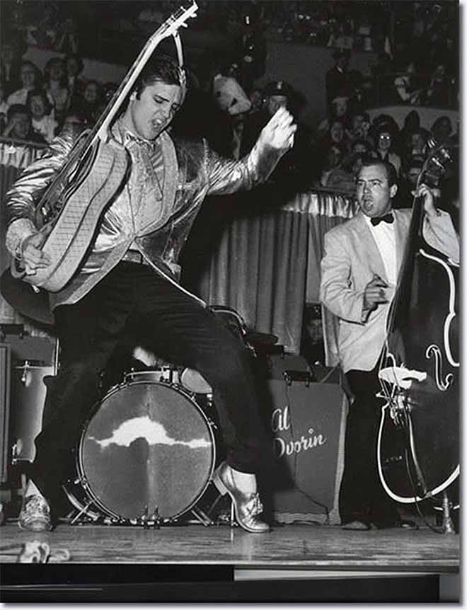 Elvis Presley swaying