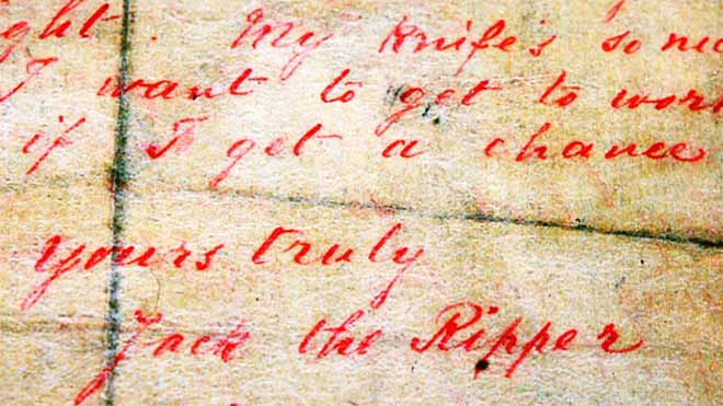 Jack the Ripper signature