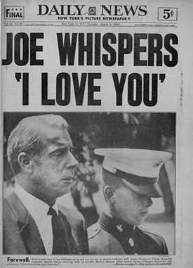 Joe DiMaggio adieu