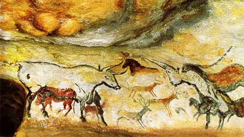 Cave paintings at Lascaux France