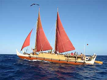 Polynesian travel canoe