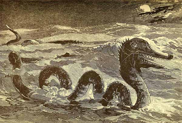 Giant sea serpent