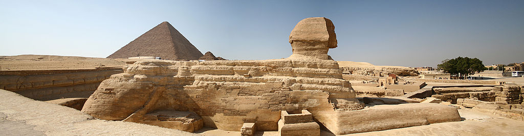 Side view of the Sphinx of Giza