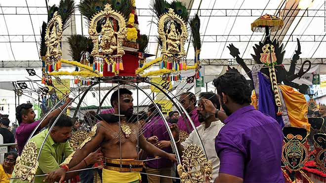 Thaipusam festival preparation